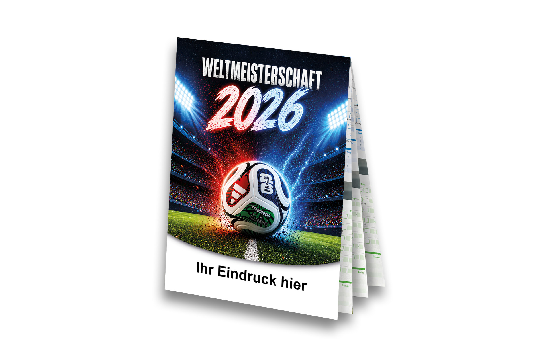 Fußball WM 2026 - Spielplan Faltblatt