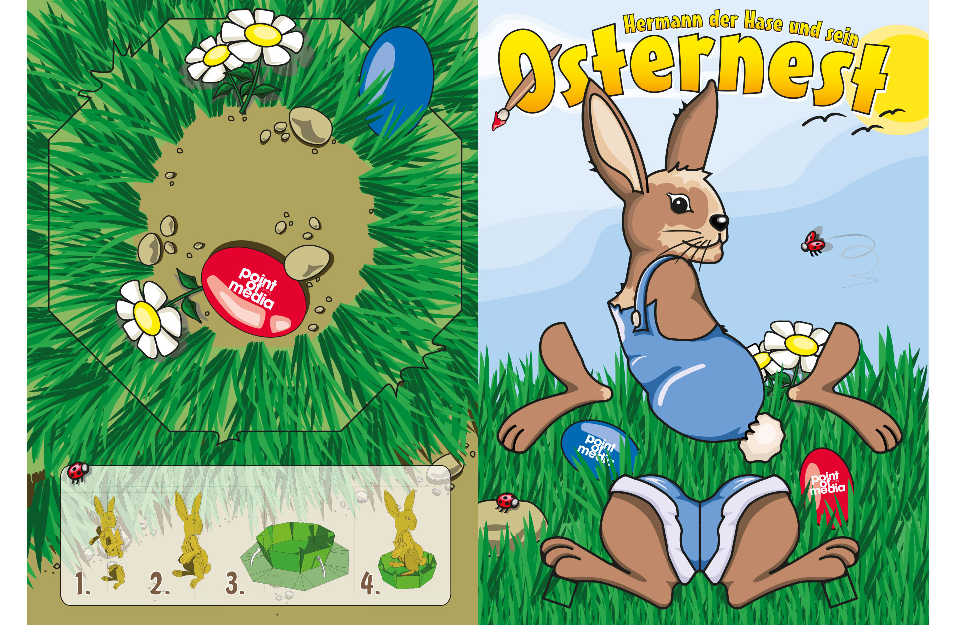 Osternest Vorderseite