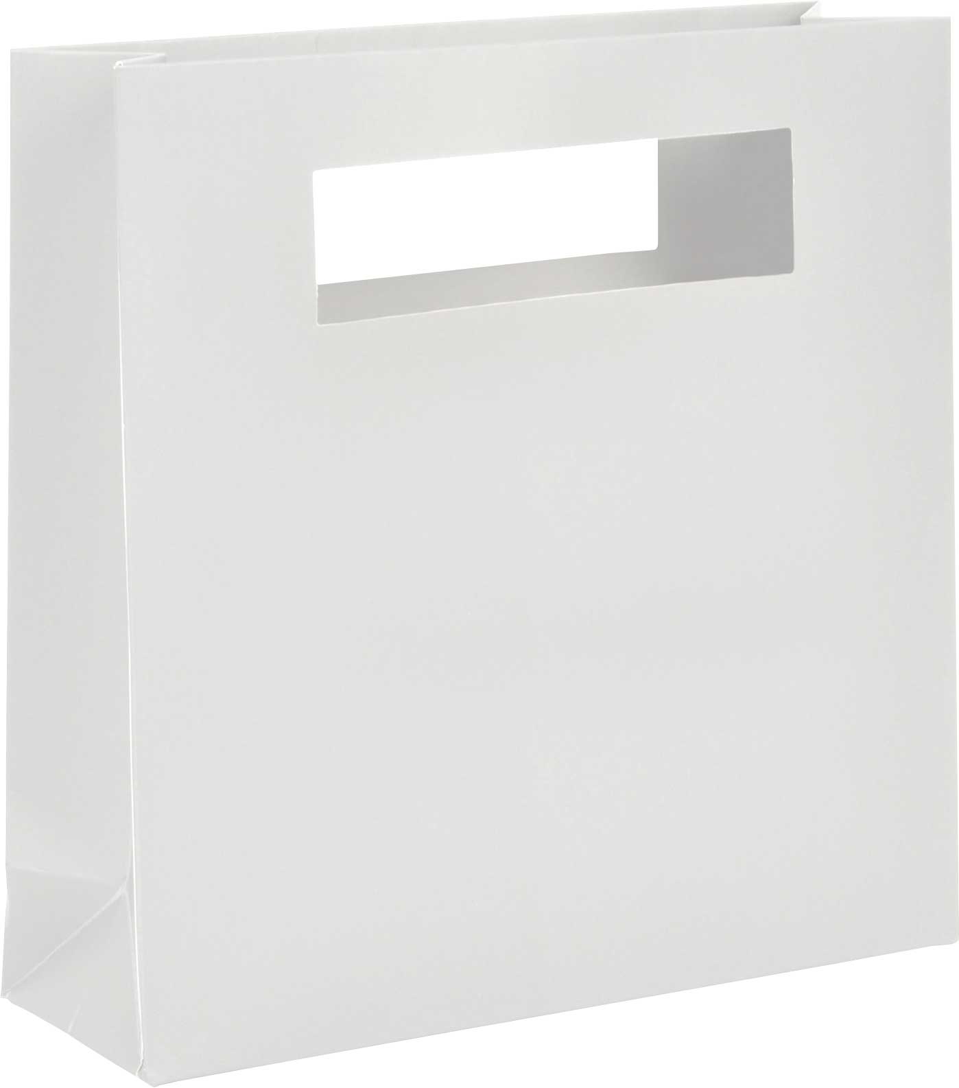 Papier-Tragetasche Avantgarde weiß eckig Papier-Tragetasche Avantgarde weiß eckig