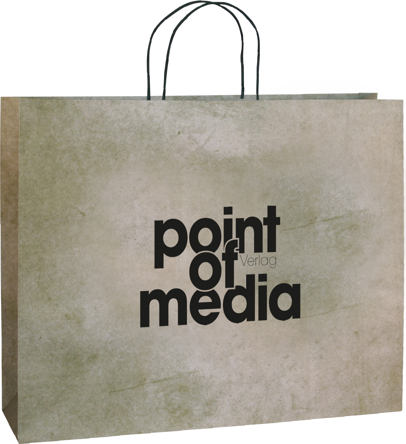 Tragetasche Komfort-Stone grün mit Logo Tragetasche Komfort-Stone grün mit Logo