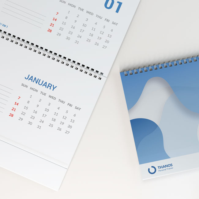 individuelle Kalender zum Konfigurieren