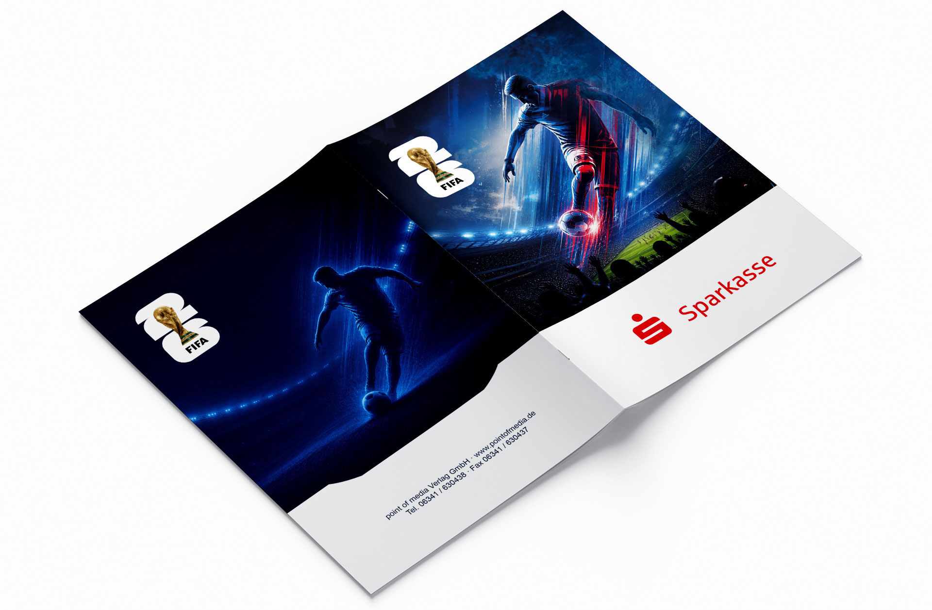 Fußball WM 2026 - Spielplan Broschüre Sparkasse