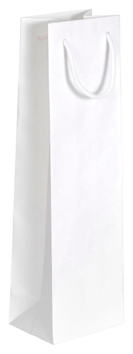 Bedruckte Tragetasche Flaschentasche Blanco weiß