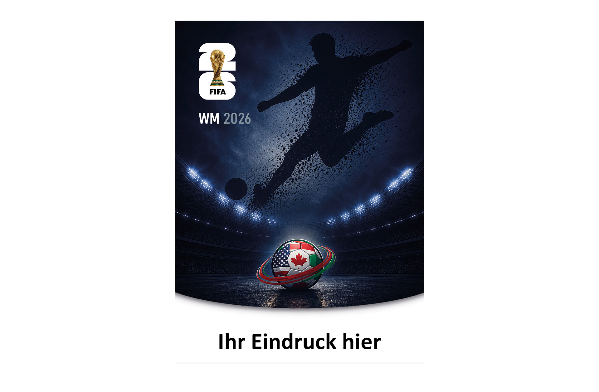 Fußball WM 2026 - Spielplan Faltblatt Sparkasse