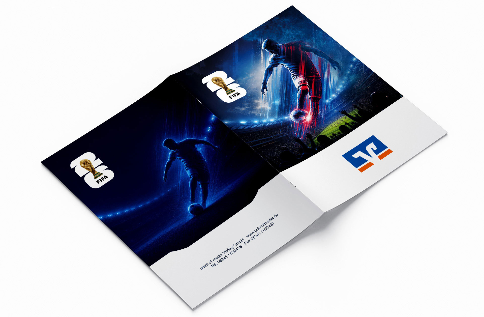 Fußball WM 2026 - Spielplan Broschüre Volksbank