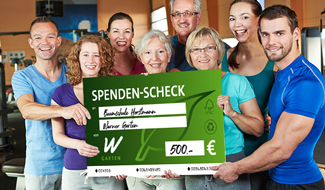 Spendenschecks
