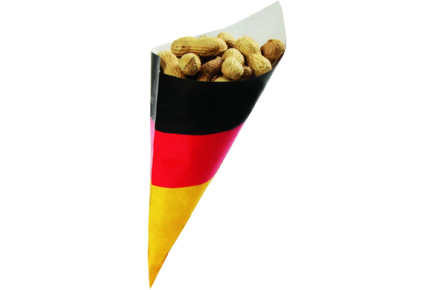 Snacktüte in den Deutschland-Farben