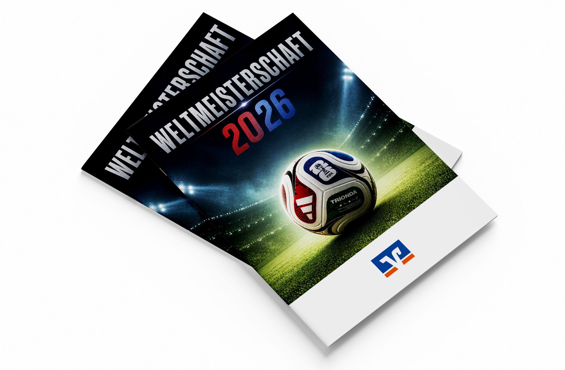 Fußball WM 2026 - Spielplan Broschüre Volksbank