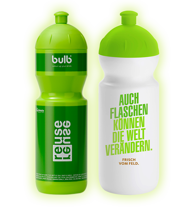 Trinkflaschen Bulb-Bottles B1-Green