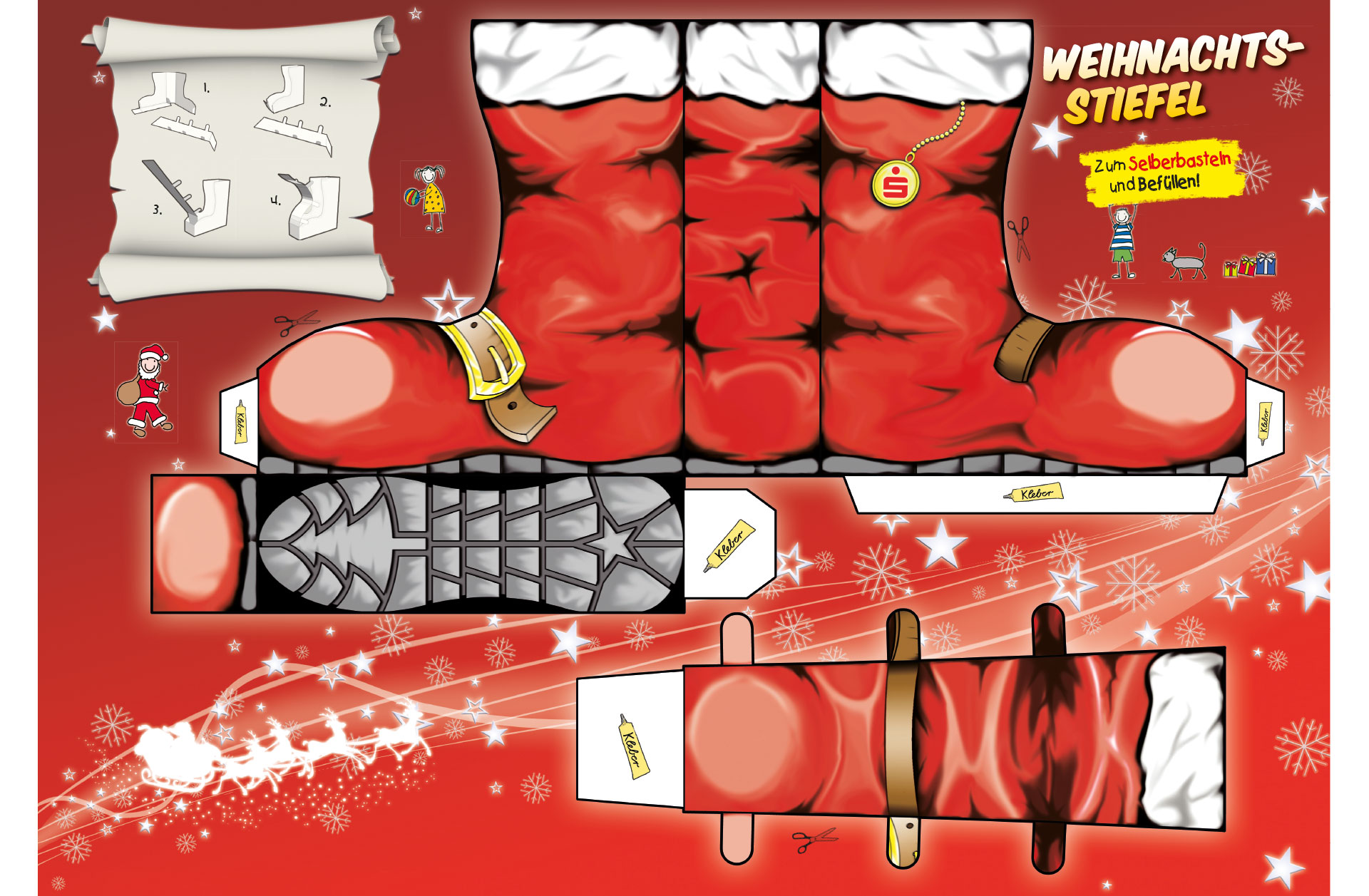 Weihnachtsstiefel Sparkasse Weihnachtsstiefel Sparkasse