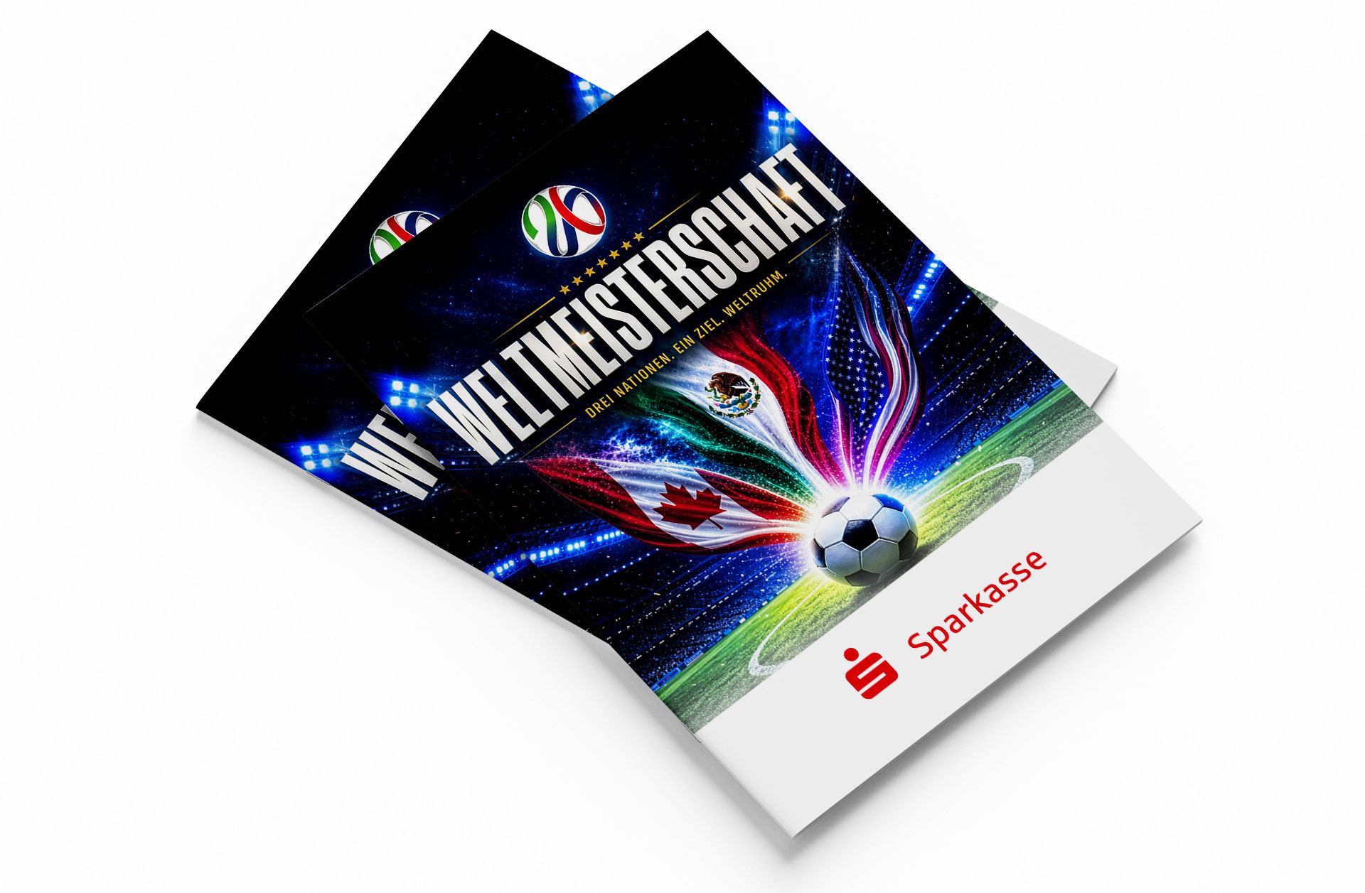 Fußball WM 2026 - Spielplan Broschüre Sparkasse