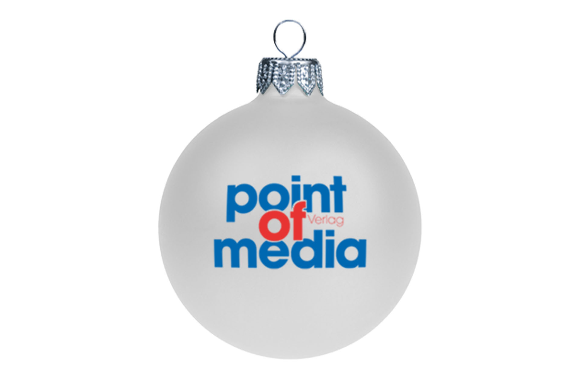 Weihnachtskugel mit Logo 2-farbig Weihnachtskugel mit Logo 2-farbig