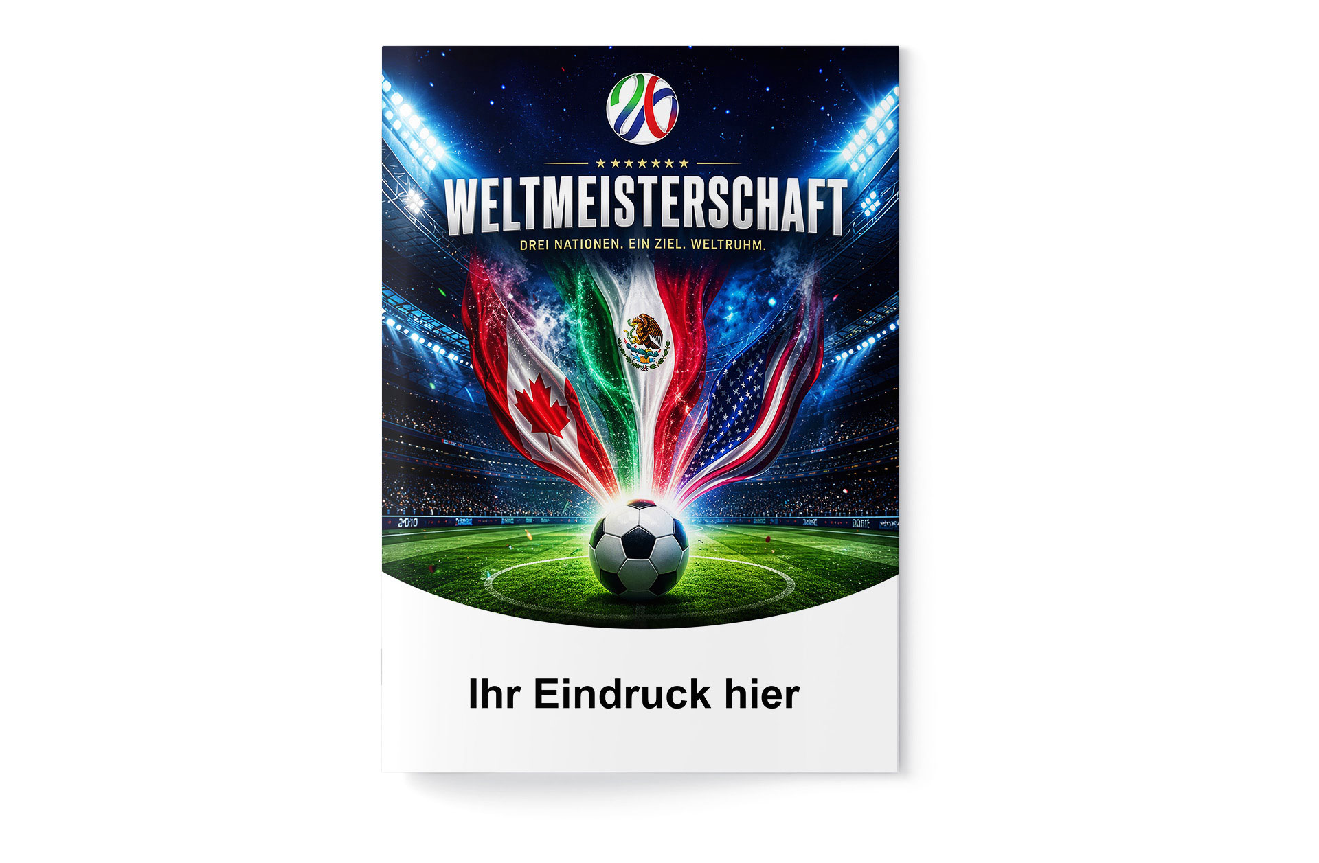 Fußball WM 2026 - Spielplan Broschüre Sparkasse