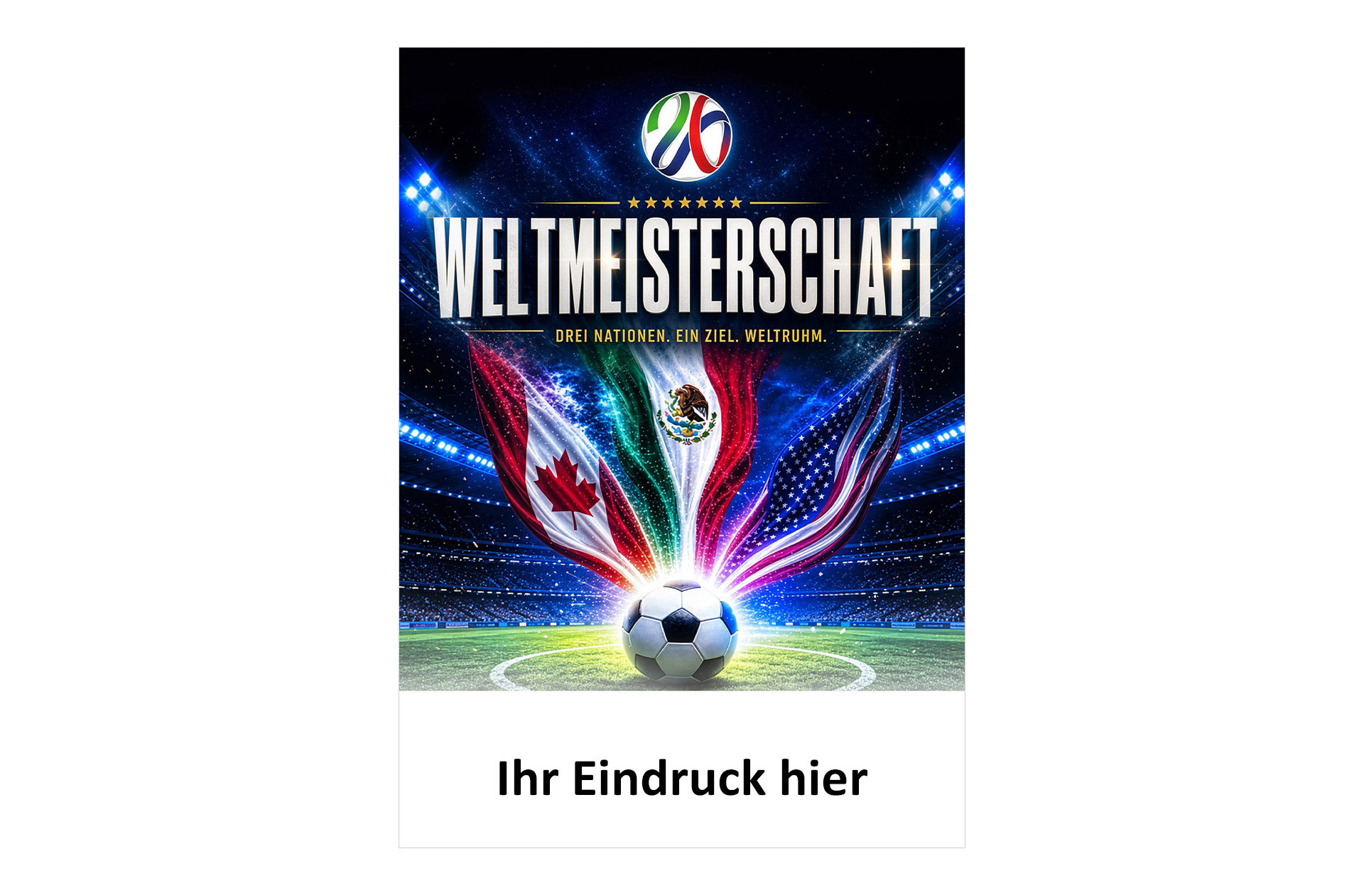 Fußball WM 2026 - Spielplan Faltblatt