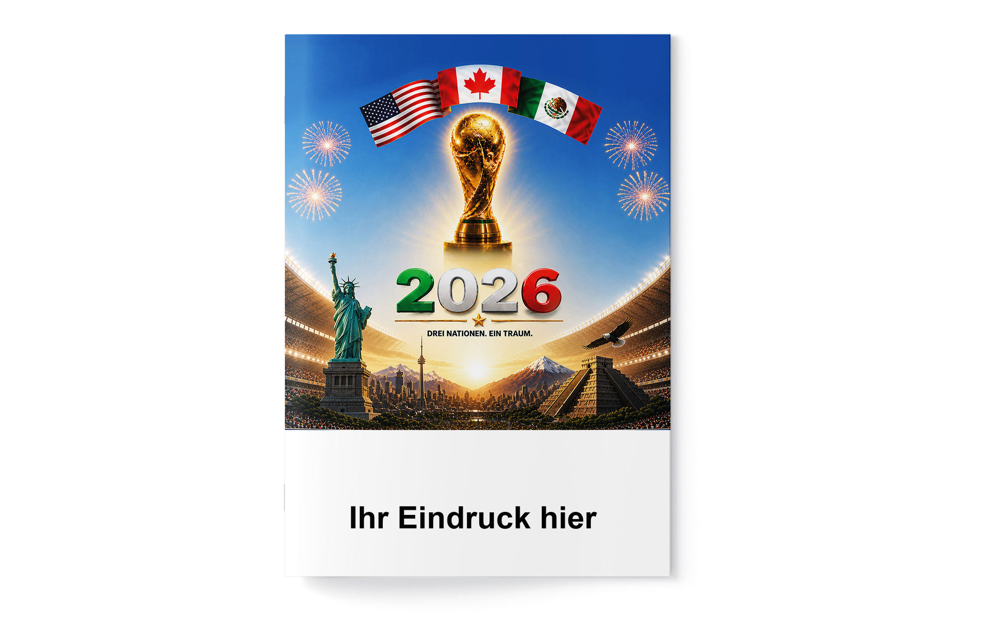 Fußball WM 2026 - Spielplan Broschüre Sparkasse