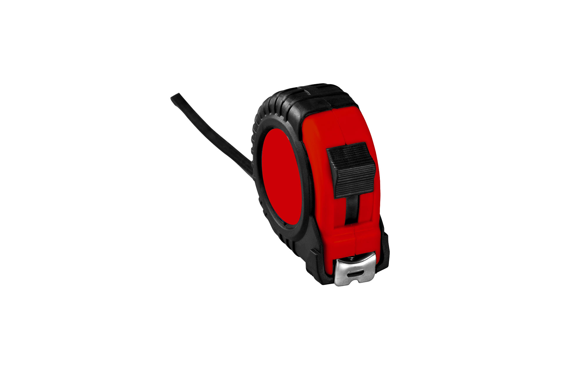 Rollbandmaß rot schräg von vorne ohne Logo