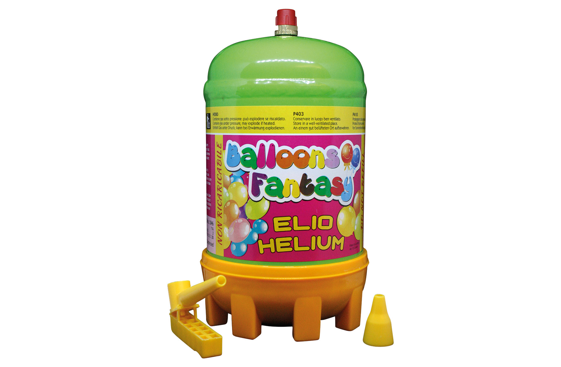 Ballongas Einwegbehälter