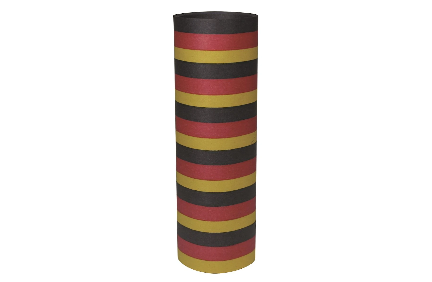 Luftschlange Deutschland in den Farben Schwarz-Rot-Gold, 18 Röllchen à 7 mm, 4 Meter lang