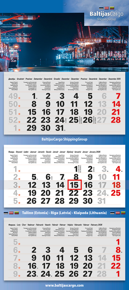 3-Monatskalender "Junior International Ost 3M" 3-Monatskalender "Junior International Ost 3M"