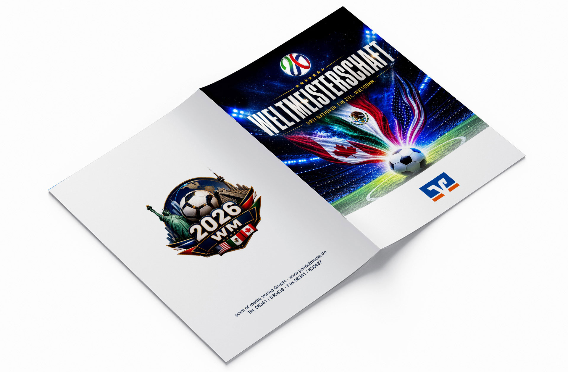 Fußball WM 2026 - Spielplan Broschüre Volksbank