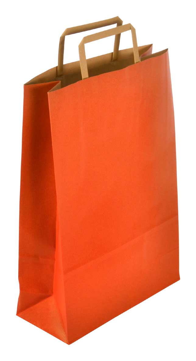 Tragetasche Standard-Recycled rot Papier-Tragetasche "Standard-Recycled"