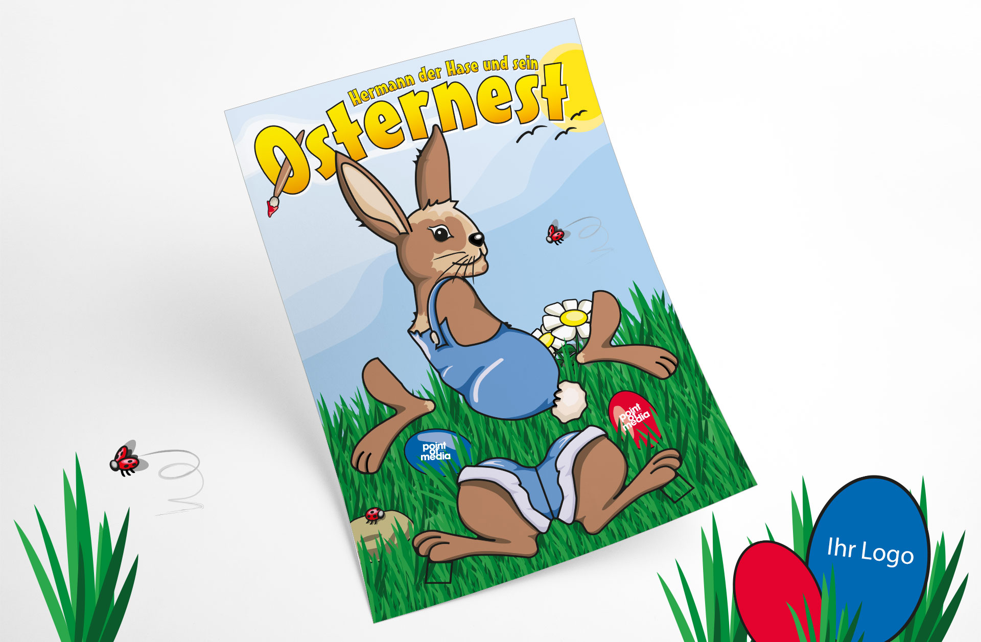 Osternest mit Logo