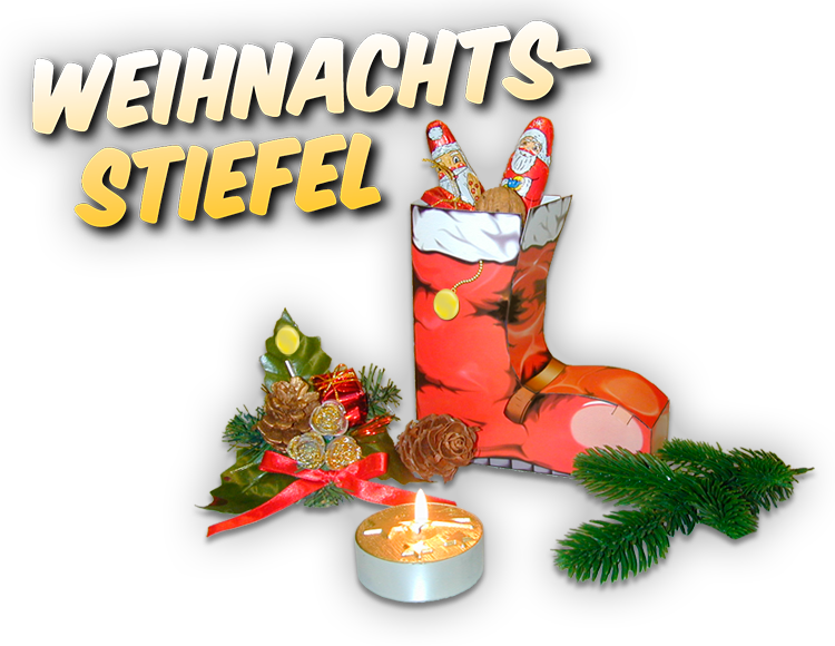 Weihnachtsstiefel Bastelbogen