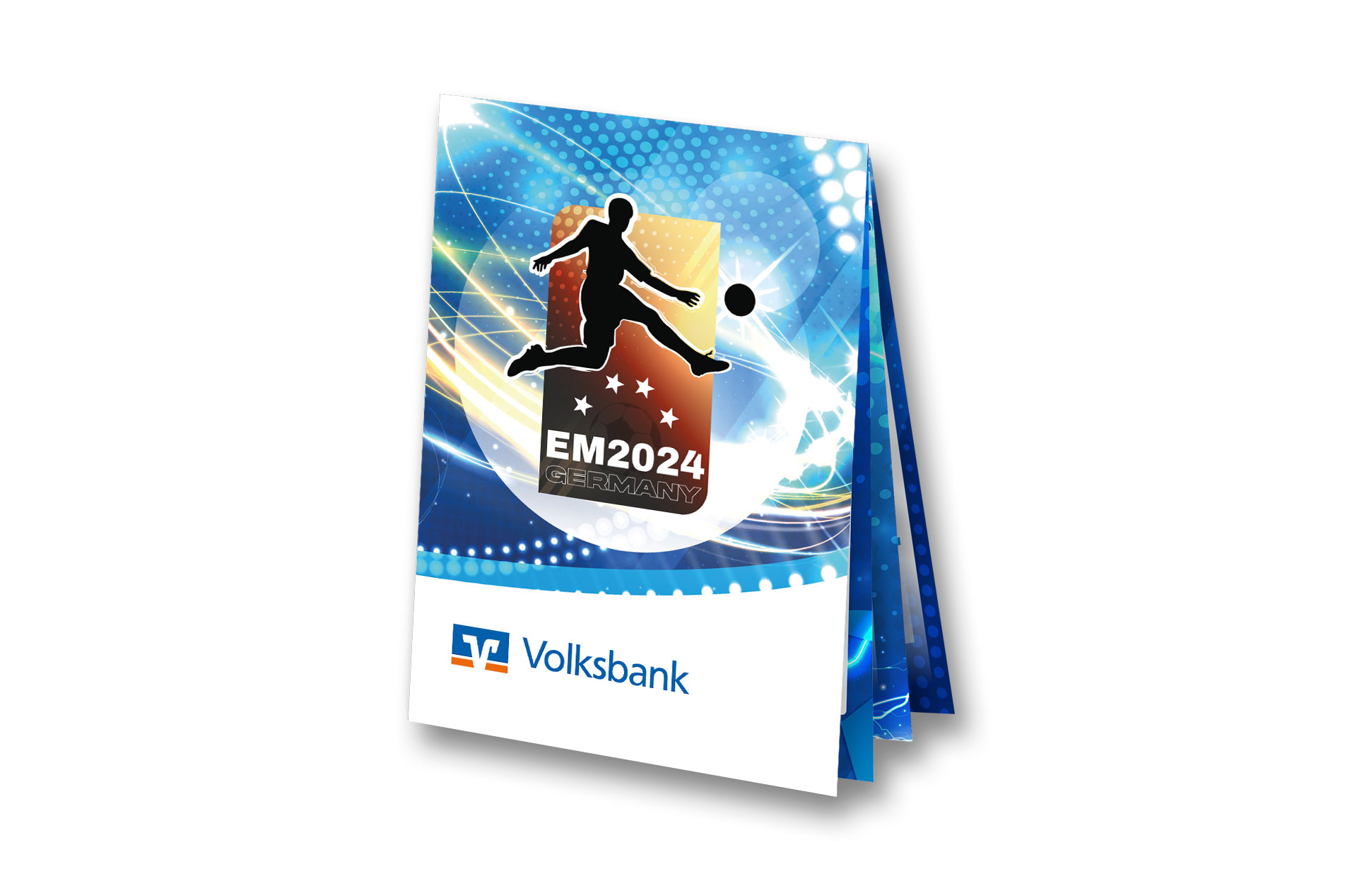 EM 2024 Faltblatt Volksbank