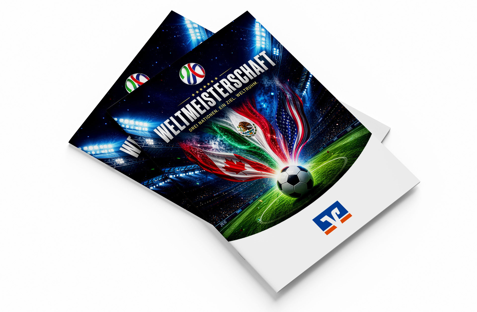 Fußball WM 2026 - Spielplan Broschüre Volksbank