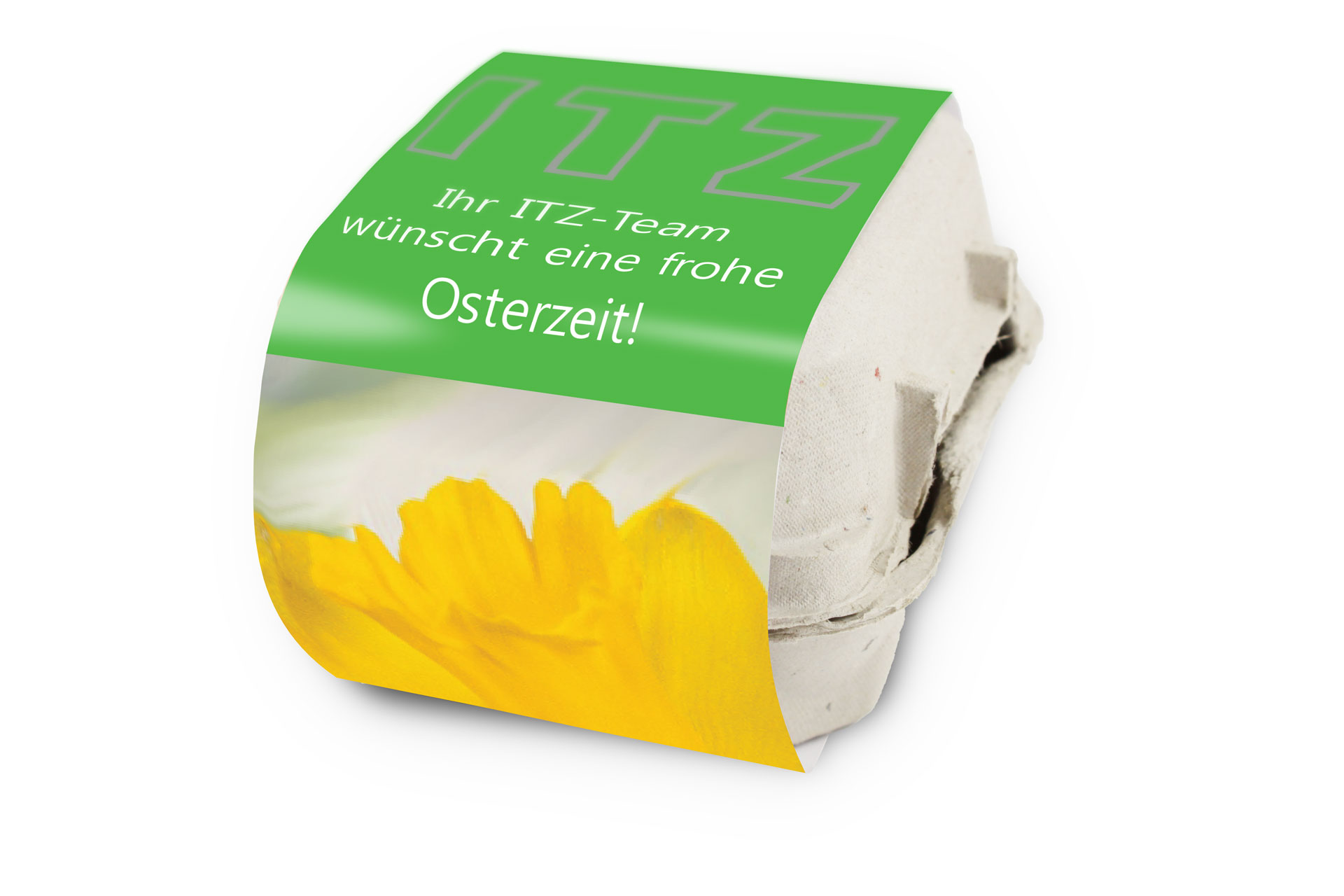 Ostereier mit Logo Banderole ITZ Team