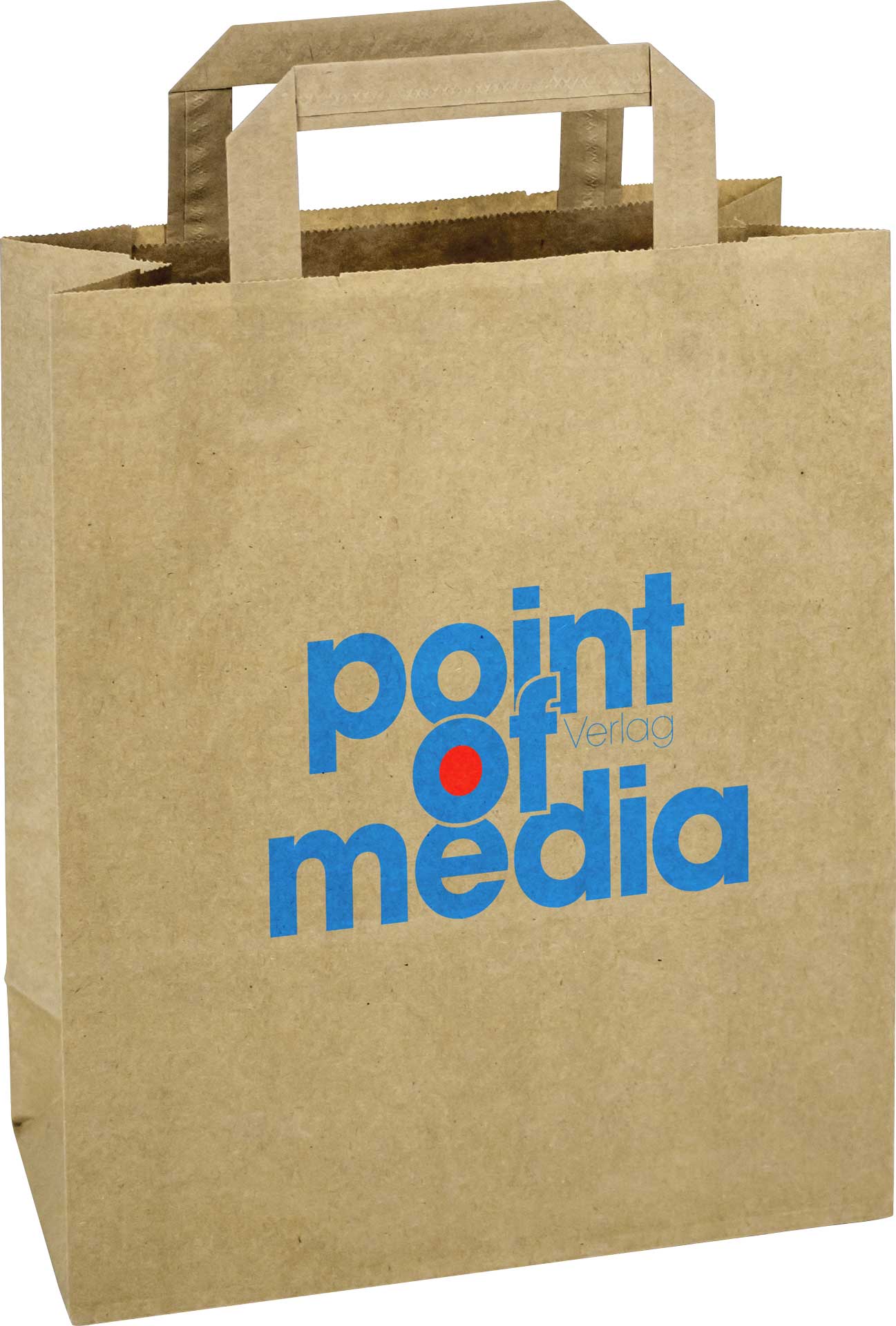 Tragetasche Standard braun mit Logo Tragetasche Standard braun mit Logo