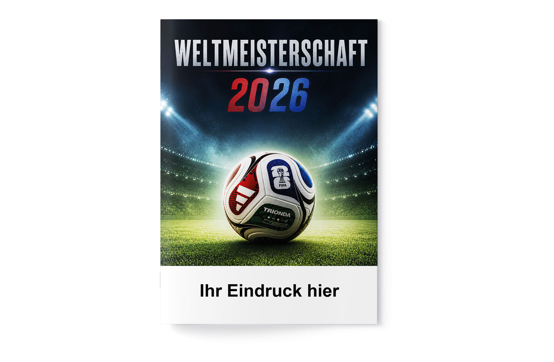 Fußball WM 2026 - Spielplan Broschüre Sparkasse