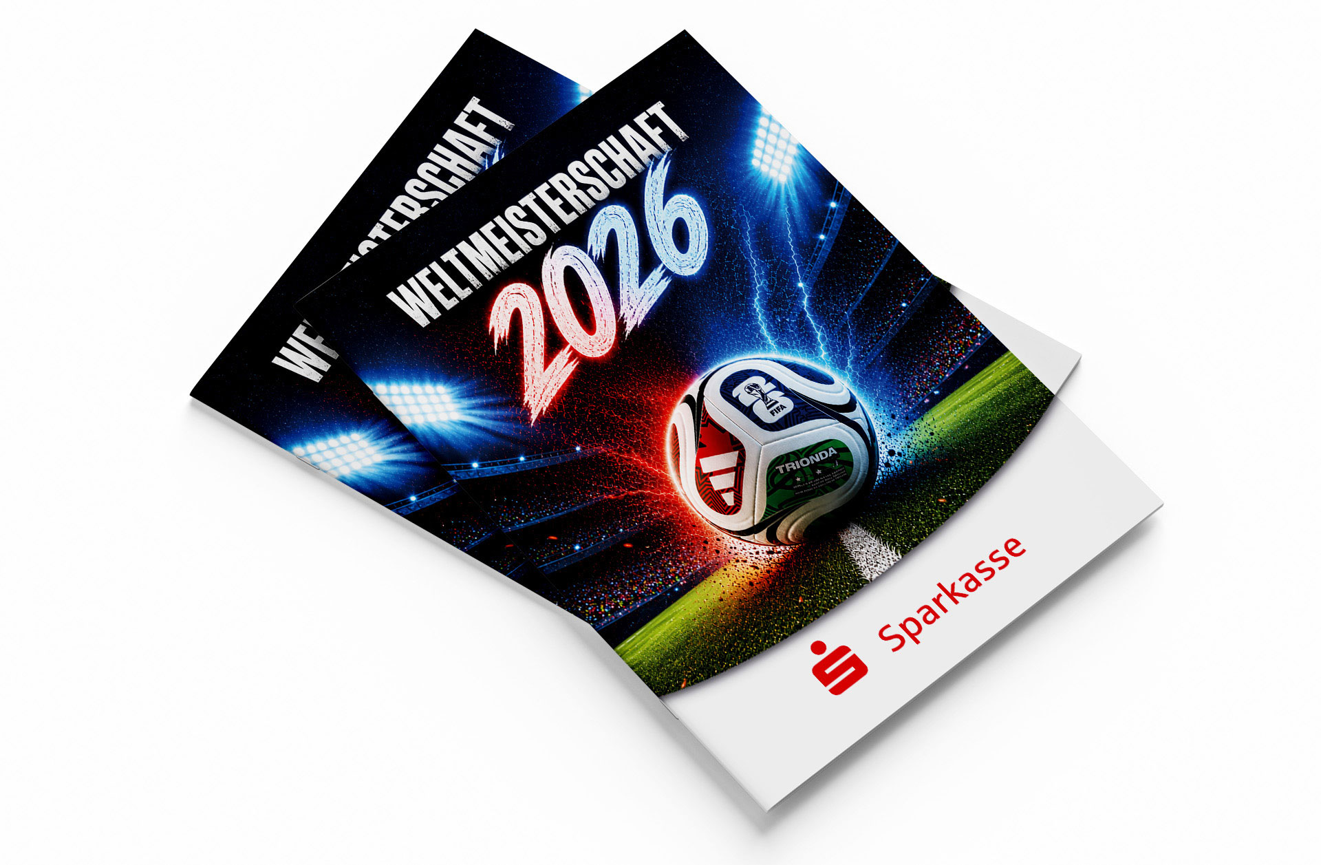 Fußball WM 2026 - Spielplan Broschüre Sparkasse
