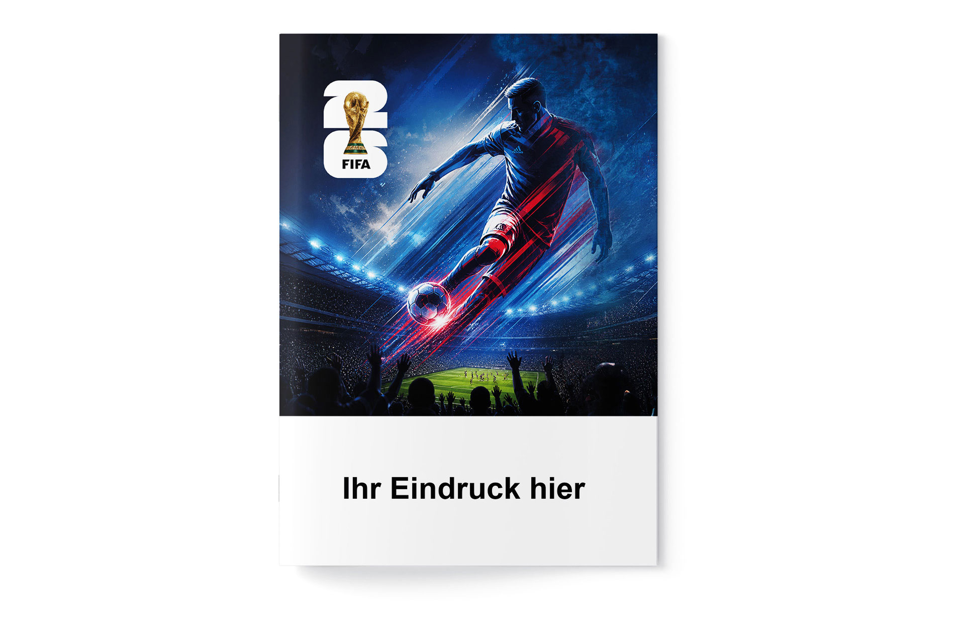 Fußball WM 2026 - Spielplan Broschüre Volksbank