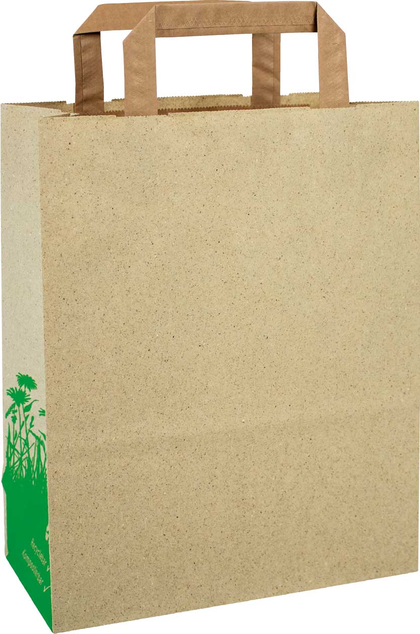 Tragetasche Greencycle Gras Standard natur Tragetasche Greencycle Gras Standard natur