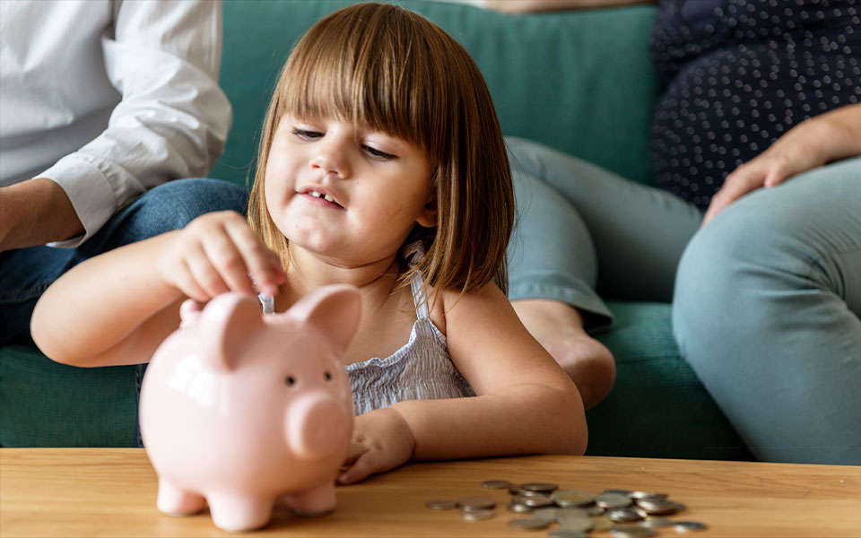 Spielgeld und Rechengeld Bastelbogen Sparschwein
