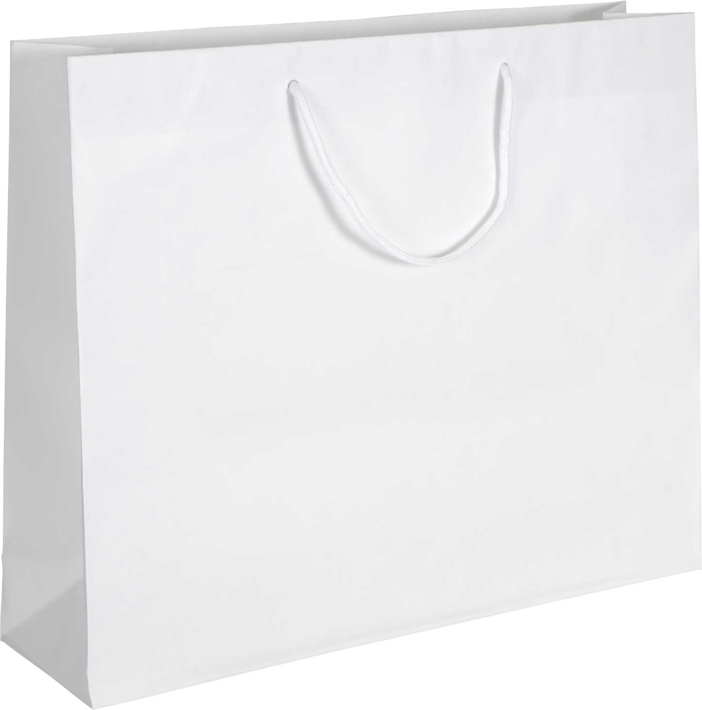 Tragetasche Papier Blanco weiß