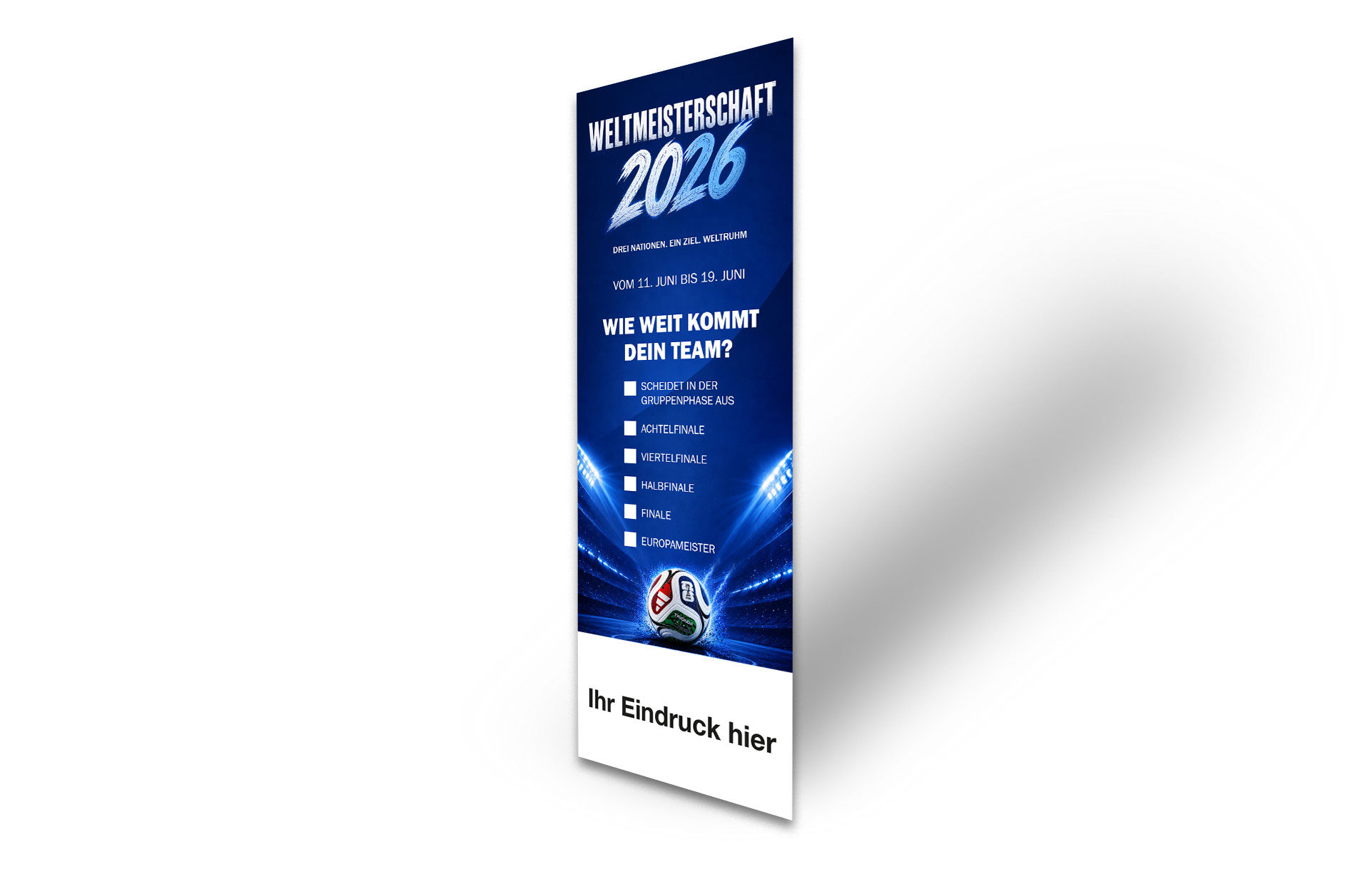 Fußball WM 2026 - Tippschein