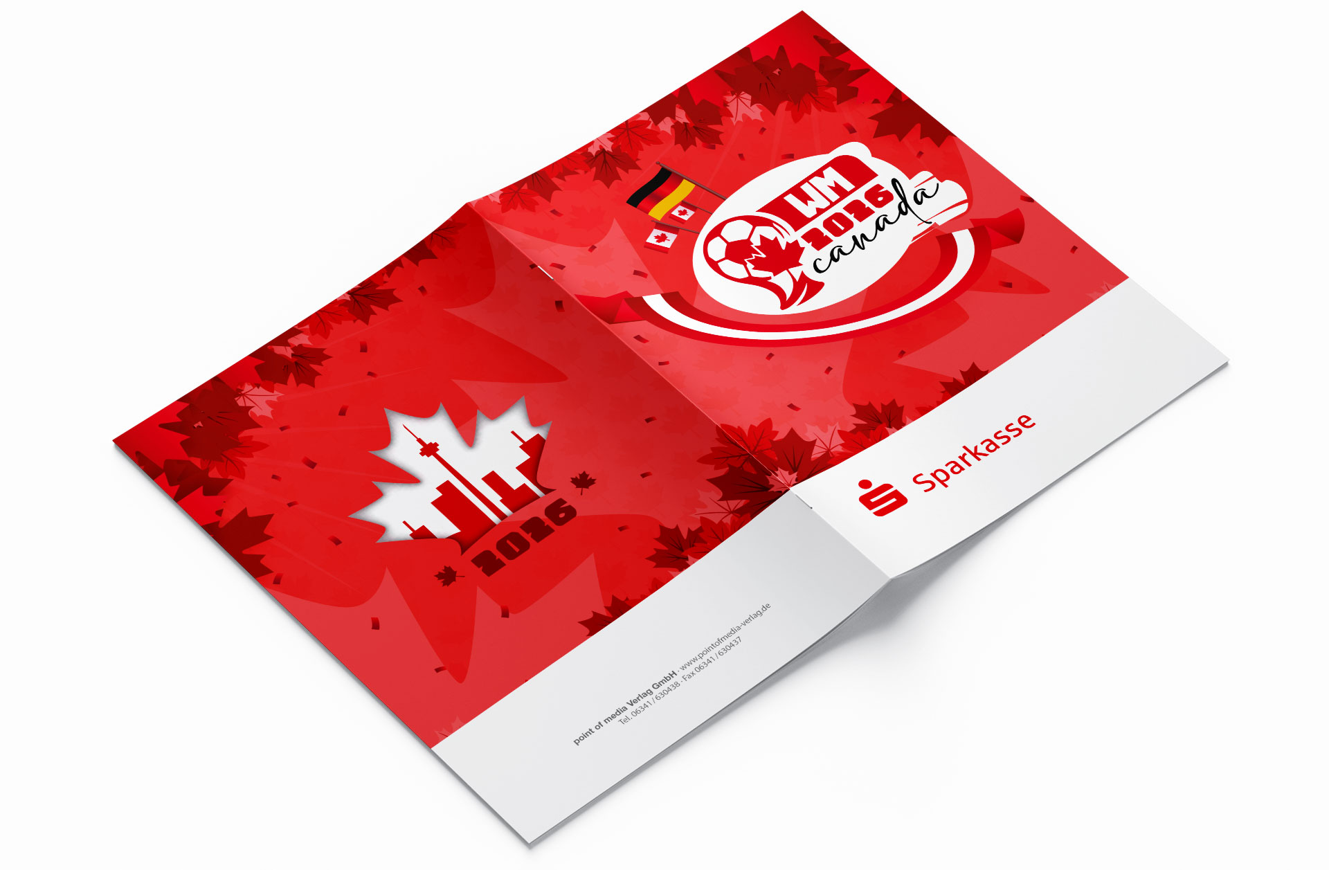 Fußball WM 2026 Spielplan Broschüre Außenseite Sparkasse Fußball WM 2026 Spielplan Broschüre Außenseite Sparkasse