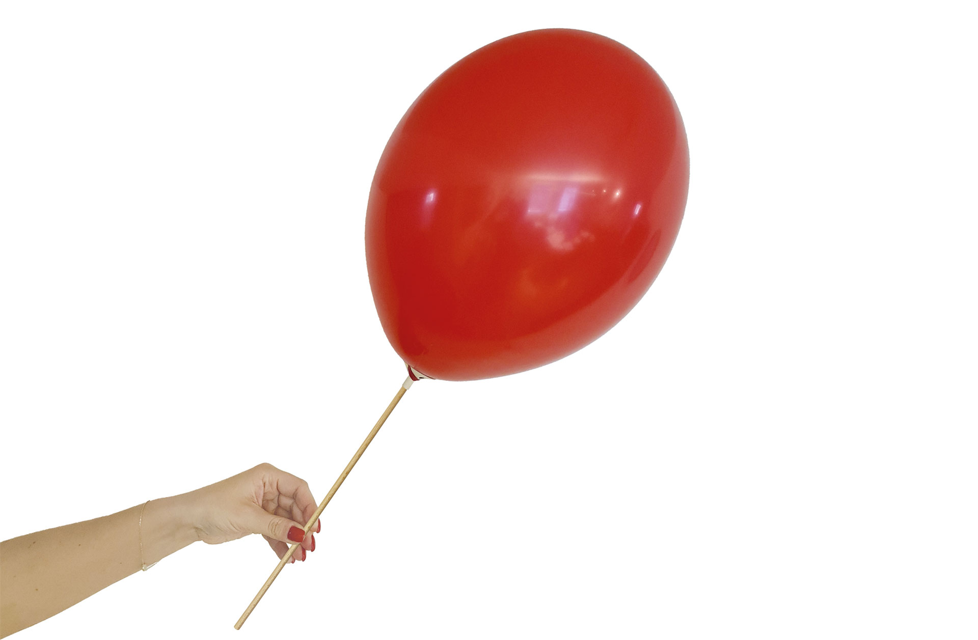 Luftballonstab Holz 2