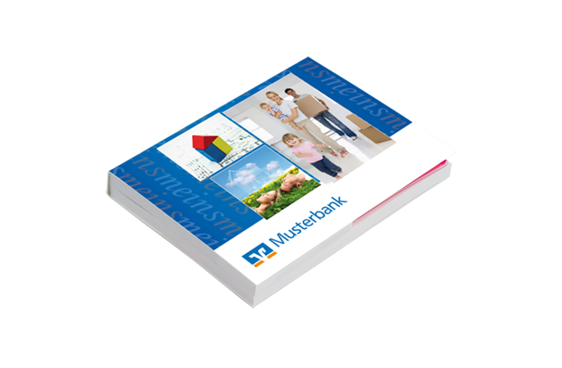 Haftnotizen-Set mit Marker Volksbank