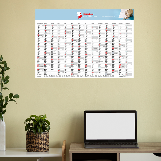 individuelle Kalender zum Konfigurieren