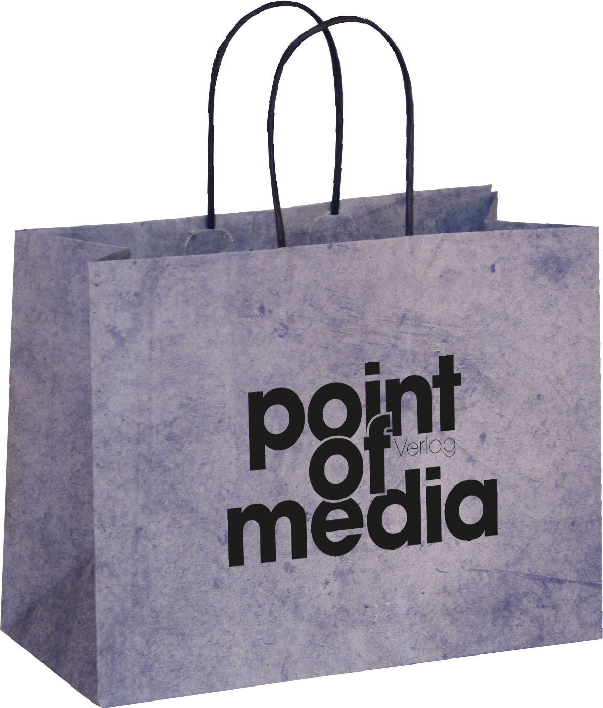 Tragetasche Komfort-Stone blau mit Logo