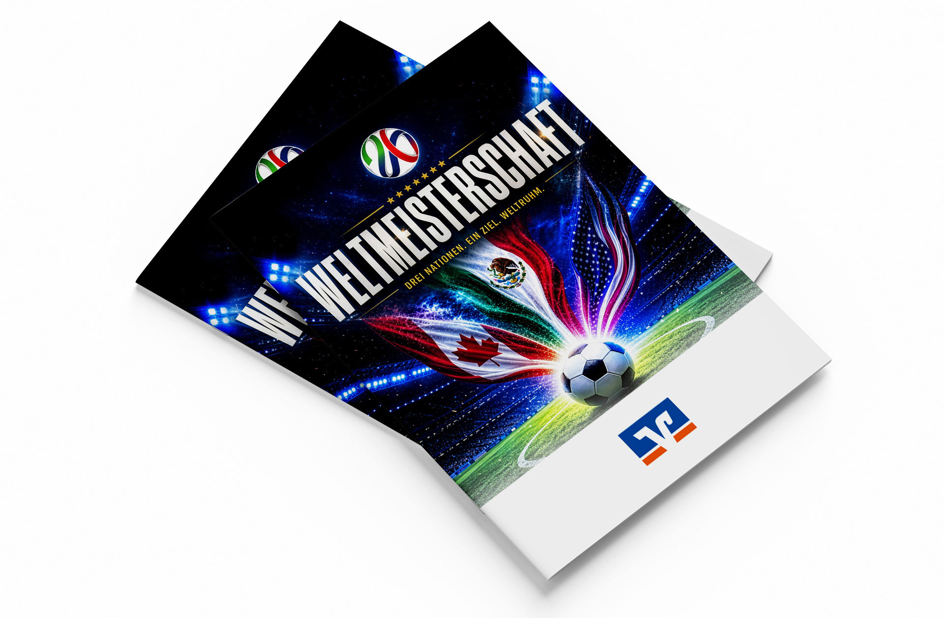 Fußball WM 2026 - Spielplan Broschüre Volksbank