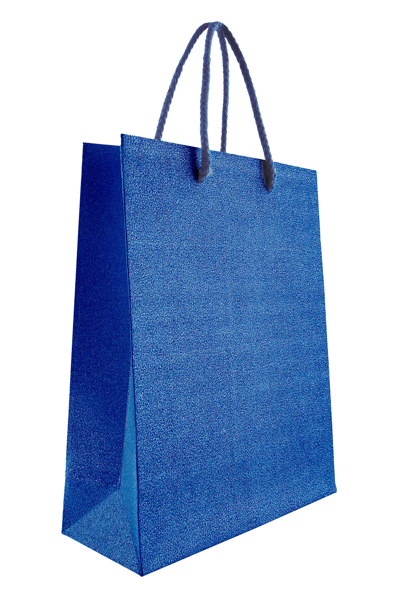 Tragetasche Papier Glamour blau