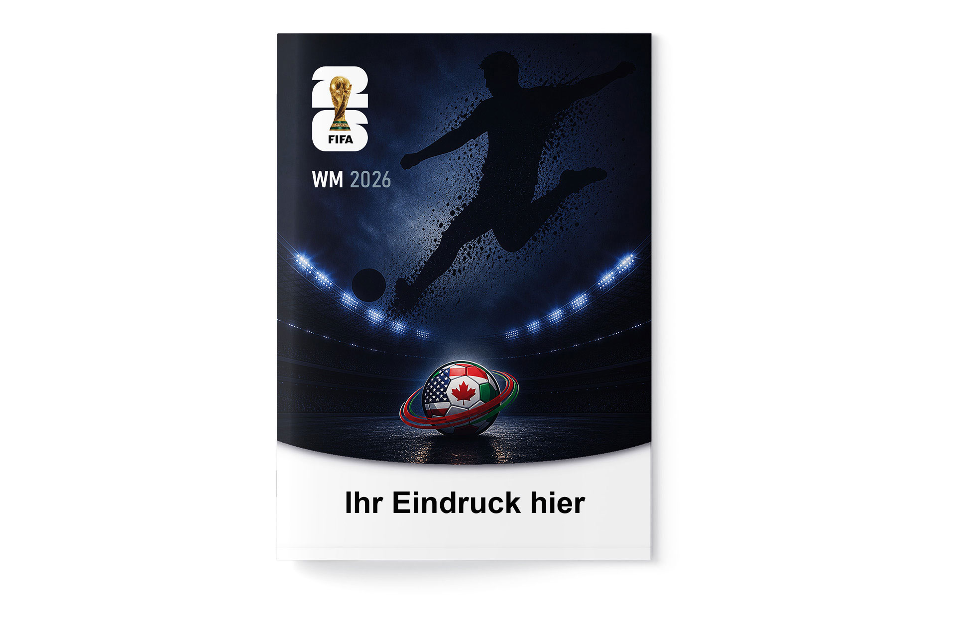 Fußball WM 2026 - Spielplan Broschüre Volksbank