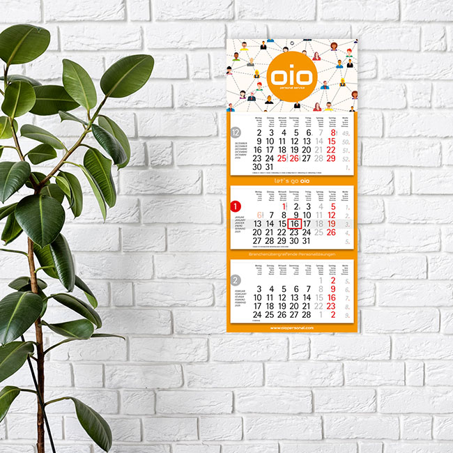 tradition euro west 3-monats-kalender