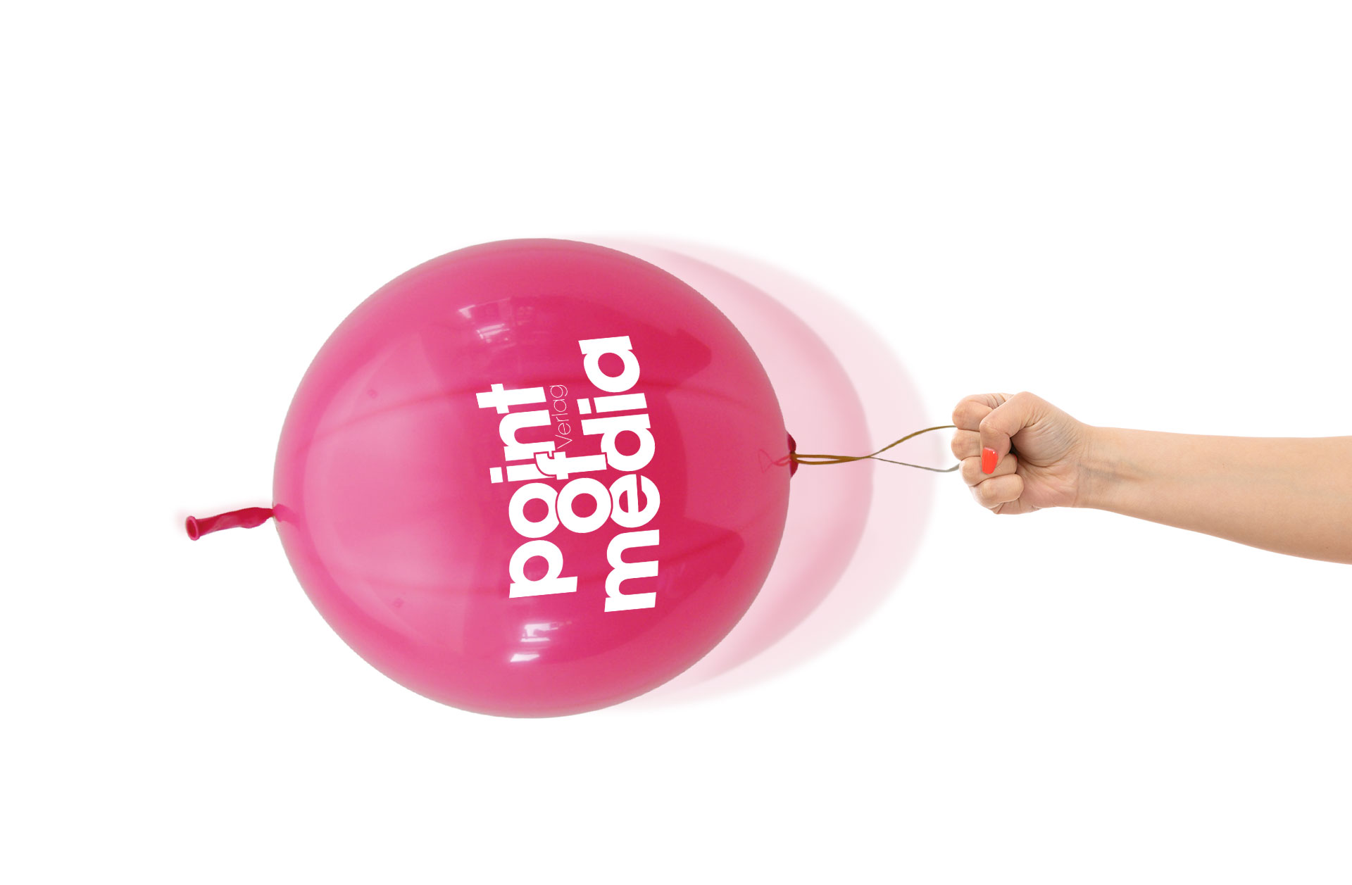 Bedruckte Luftballons im Siebdruck Punchball