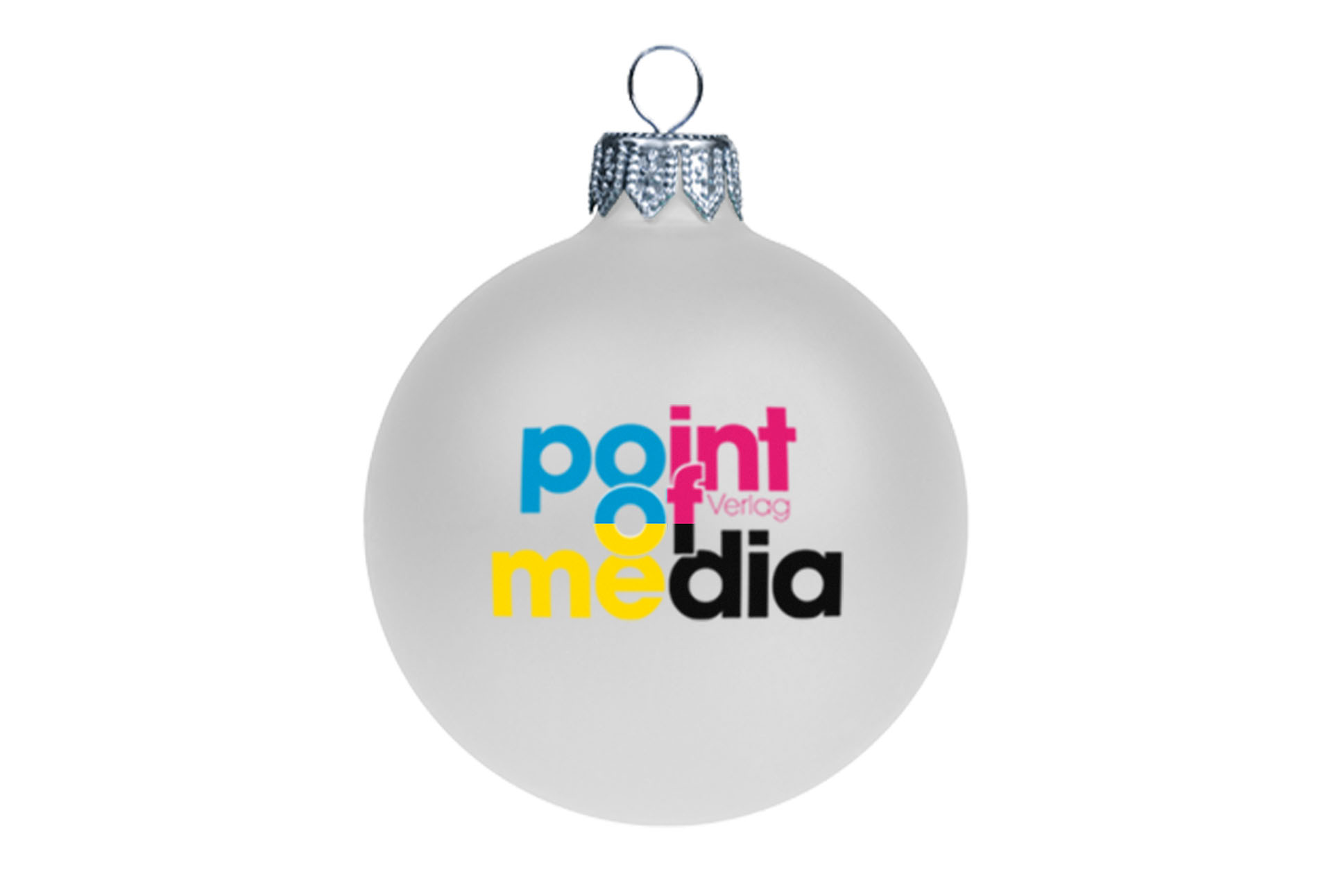 Bedruckte Weihnachtskugeln mit Logo | 1-seitig / 4-farbig