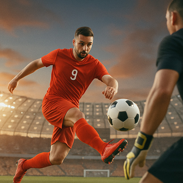 Platzhalter: Fussball EM Action Shot 3